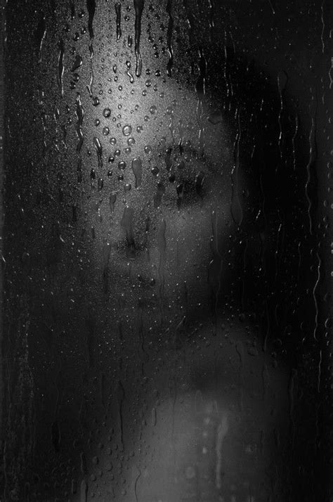 Female Portrait In The Shower Glass Photography Portrait Photography