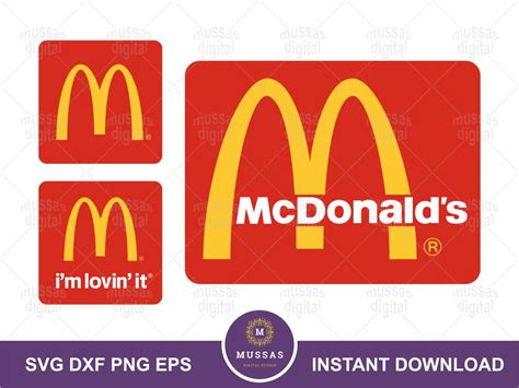 McDonald S Logos SVG DXF EPS PNG