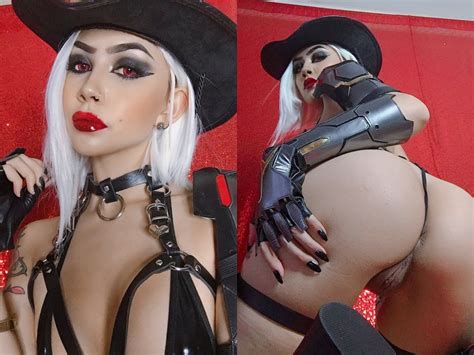 Ashe From Overwatch On Off Lewd Cosplay By Felicia Vox Bonus Pic In Comments Porn Pic