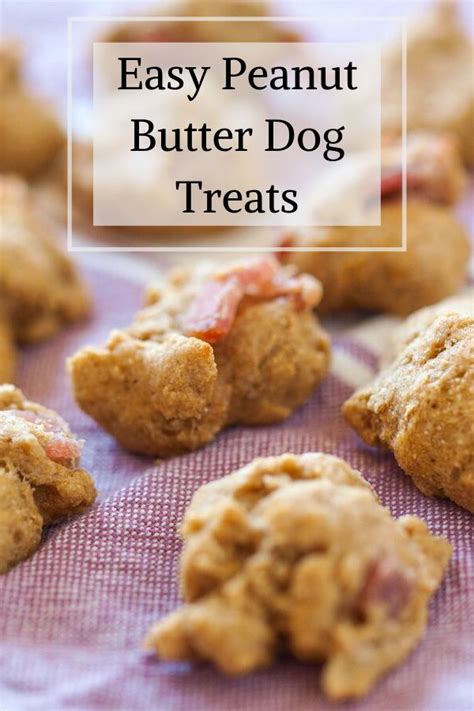 Easy Peanut Butter Dog Treats Dog Treats Homemade Easy Peanut Butter