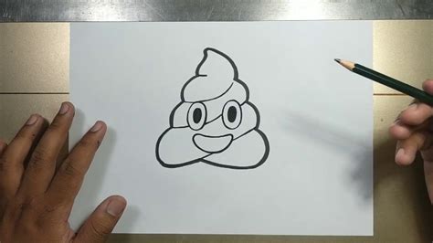 How To Draw Poop Emoji Step By Step Youtube