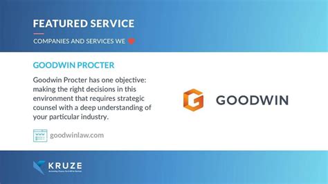 Featured Service Goodwin Procter