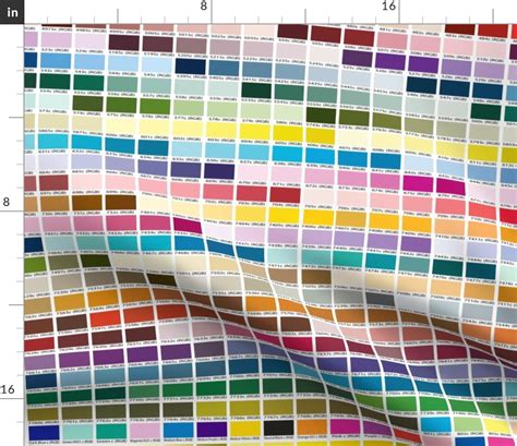 Pantone Coated Color Chart 1 Yard Fabric Spoonflower