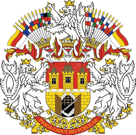 Coat Of Arms Of Prague Czech Republic Stock Vector Illustration Of