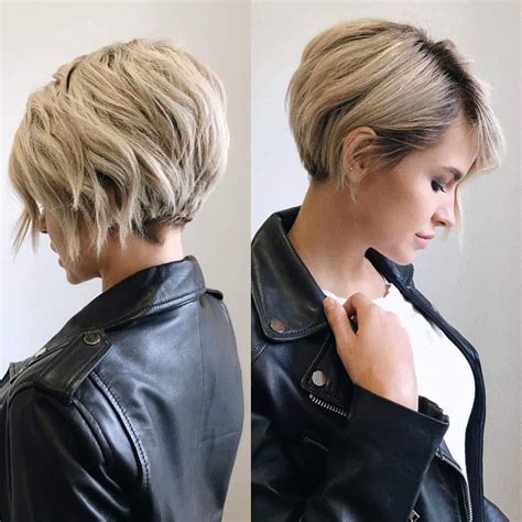Stylish Short Hairstyles For Thick Hair Women Short