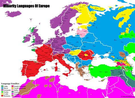 Minority Languages In Europe Language Map Language Families Europe