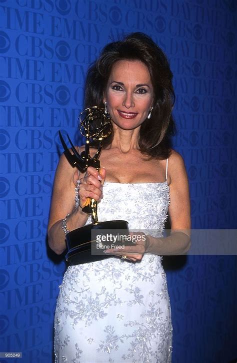 Susan Lucci Holds Her Emmy Award At The Annual Daytime Emmy Awards