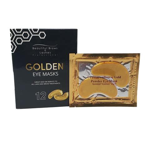 24k Gold Collagen Eye Mask 12 Pack New Beautiful Brows And Lashes