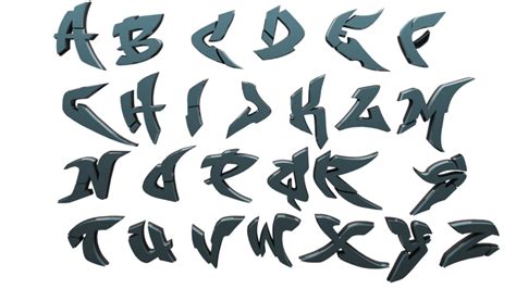 Huruf dan angka gambar teknik harus jelas atau dapat dibaca, dapat dibuat secara cepat, serta memiliki gaya yang tegas. Grafiti Huruf Abjad Berwarna - Doni Gambar