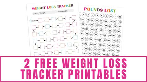 2 Free Weight Loss Tracker Printables Freebie Finding Mom