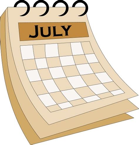 July Calendar Clip Art Clipart Panda Free Clipart Images