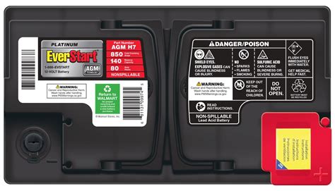 Buy Everstart Platinum Boxed Agm Battery Group Size H7 12v 850 Cca