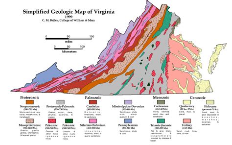 Maps And Diagrams The Geology Of Virginia Virginia Map