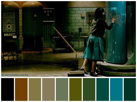 Color Palette Cinema On Instagram The Shape Of Water 2017
