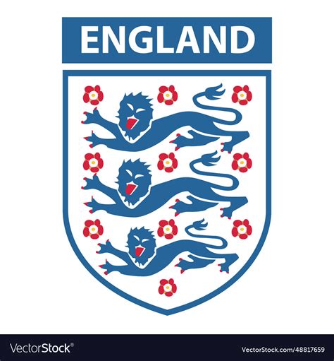 England Football Team Logo Royalty Free Vector Image