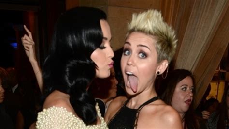 Katy Perry On Kissing Miley Cyrus God Knows Where That Tongue Has