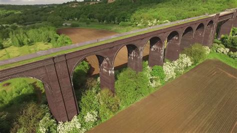 Conisbrough Viaduct South Yorkshire From The Air Youtube