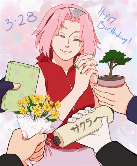 Book Girl Happy Birthday Sakura
