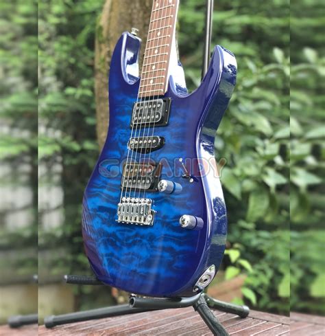 Ibanez Grx70qa Rg Gio Series Electric Guitar Transparent Blue Burst