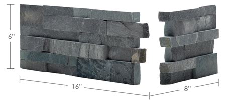 Norstone Stacked Stone Veneer Rock Panel Corner Unit For Wall Cladding