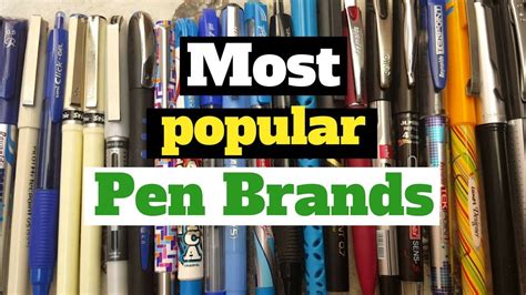 10 Most Popular Best Selling Top Pen Brands In The World Pen