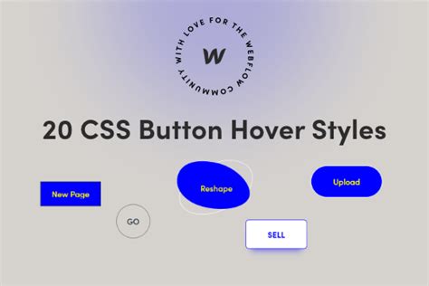 20 Css Button Hover Styles Webflow