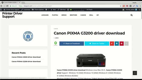 The drivers list will be share on this post are the canon g3200 driver s software support for windows 10, windows 7 64 bit, windows 7 32 bit, windows xp. Canon PIXMA G3200 driver how to install - YouTube