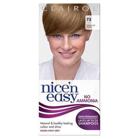 Nicen Easy No Ammonia Ash Blonde 73 Hair Dye Tesco Groceries