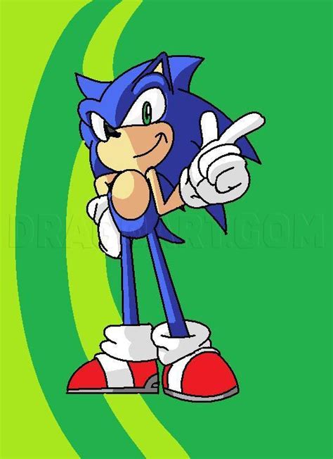 How To Draw Sonic The Hedgehog Step By Step Drawing Guide By Nin