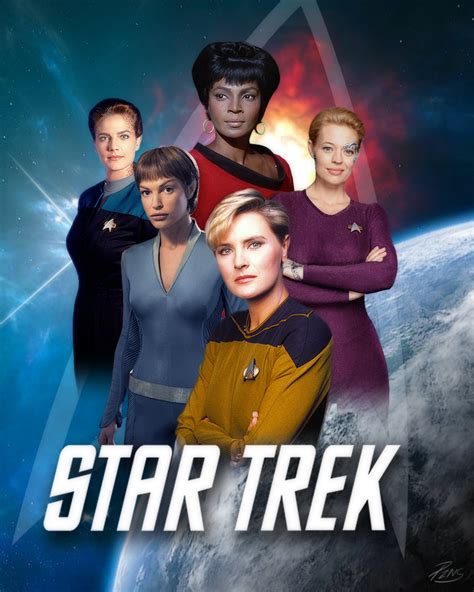 Star Trek Female Cast By Pzns On Deviantart