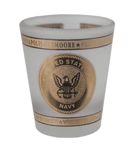 Navy Shot Glass Navy Navy Shop Navy Emblem