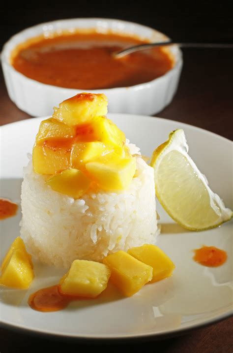 Rinsing your rice is an important step to prevent it from clumping together and getting overly sticky due to access starch. The Chubby Vegetarian: Mango-Lime Sticky Rice + Habanero ...