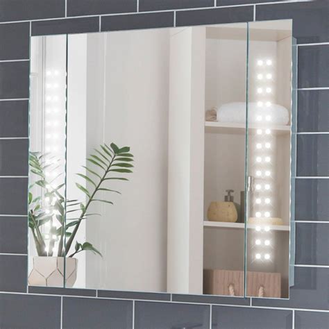 Slimline Illuminated Bathroom Cabinet Semis Online