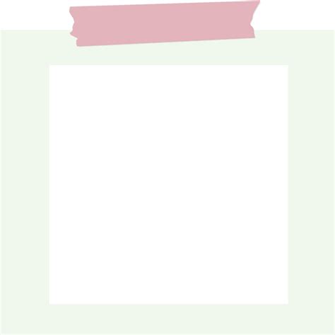 Pastel Frame With Notepaper Style 15327587 Png