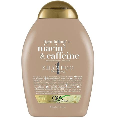 I have a few in my own cabinet right now. Ogx Fight Fallout + Niacin3 & Caffeine Shampoo 13 oz $6.29 ...