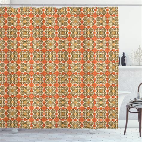 Ambesonne Moroccan Shower Curtain Vintage Oriental Tile 69 Wx70 L