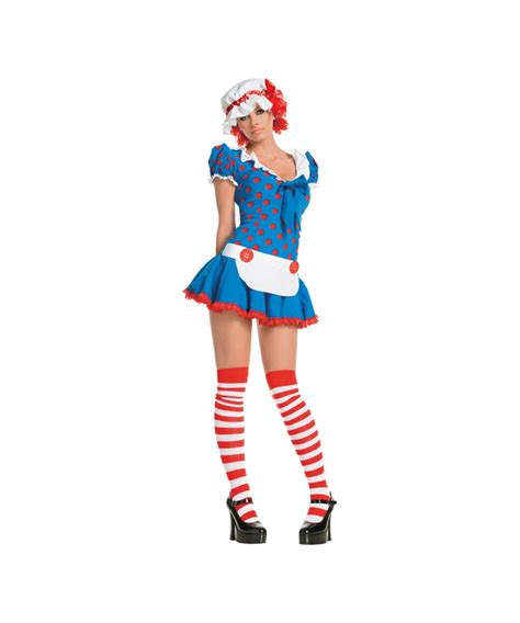 Adult Sexy Rag Doll Halloween Costume Women Costume