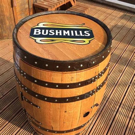 Solid Oak Whisky Barrel Bushmills Balmoral Drinks Wine Rack Cheeky