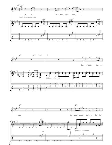 back door man by the doors willie dixon digital sheet music for guitar tab download and print