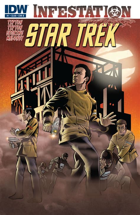 The star trek cast members reprising their original roles: TrekInk: Review of Star Trek Infestation #1 - TrekMovie.com