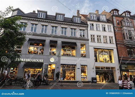 Shopping Street Called Stroget In Copenhagen Denmark Editorial Image