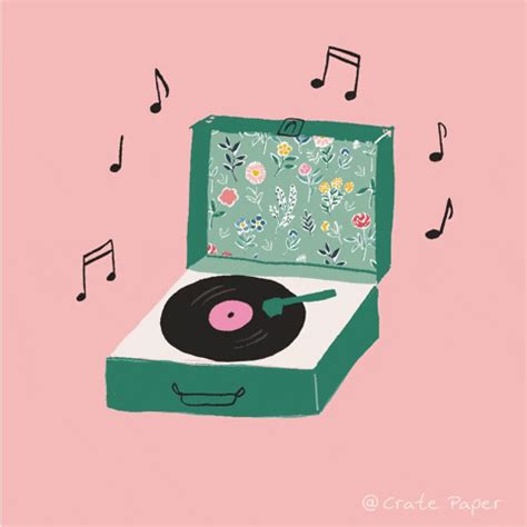 Floral Record Player GIFs Get The Best GIF On GIPHY