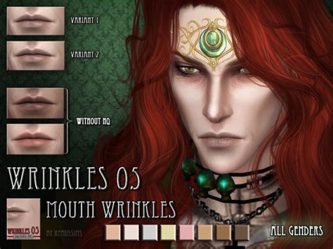 Wrinkles 5 For Males And Females By Remussirion At Tsr Sims 4 Nexus