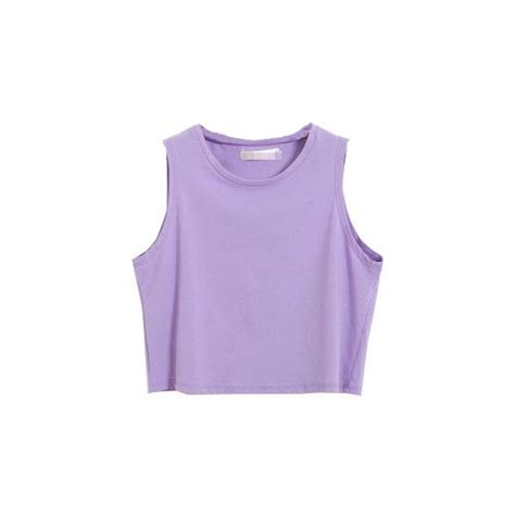 Candy Color Cotton Tank €647 Liked On Polyvore Featuring Tops