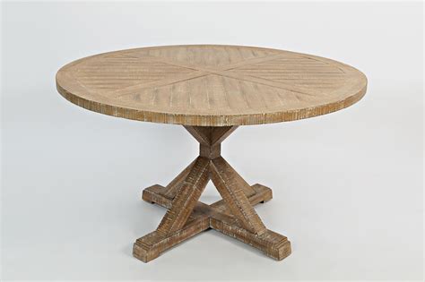 Monaco 30 round pedestal coffee table. Pacific Heights Cream Coffee Wood Round Pedestal Dining ...