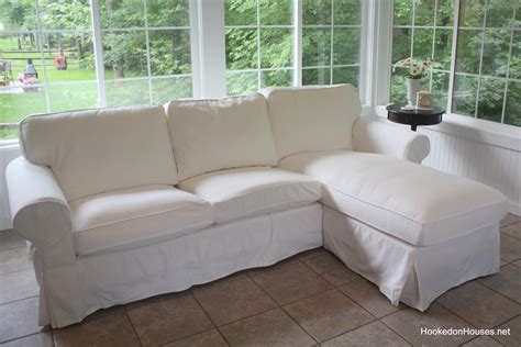 Are you looking for white sectional sofa for sale being a comfortable setting that reflects your main characters? Decorating Update: A New Sofa in My Sunroom - Hooked on Houses