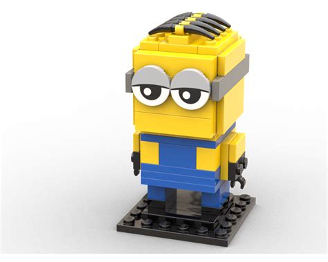 Lego Moc Brickheadz Minion By Noggels Rebrickable Build With Lego