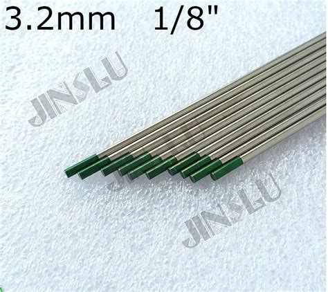 Tig Electrode Green Tip 3 2mm X 150mm 10pcs Pure Tungsten Electrode In