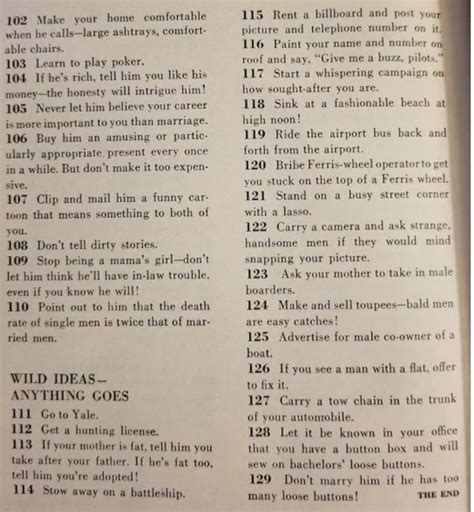 this dating advice from the 1950s will help you find a husband or not