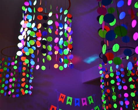 Being stickers, they can stick onto any flat surface, from the ceiling to furniture. The Neon Glow in the Dark Party came to life when the ...